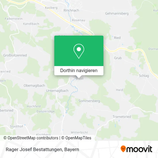 Rager Josef Bestattungen Karte