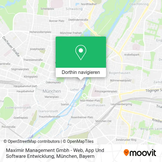 Maximir Management Gmbh - Web, App Und Software Entwicklung, München Karte
