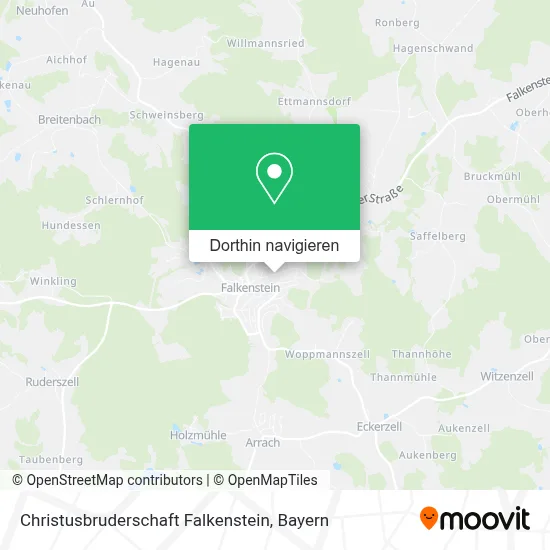 Christusbruderschaft Falkenstein Karte
