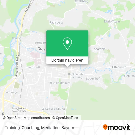 Training, Coaching, Mediation Karte