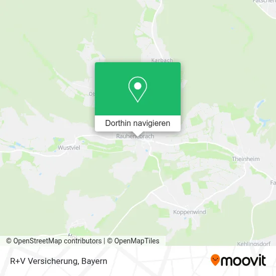 R+V Versicherung Karte