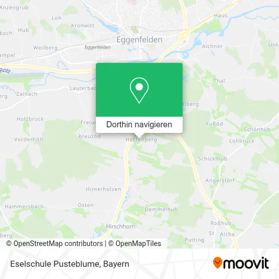Eselschule Pusteblume Karte