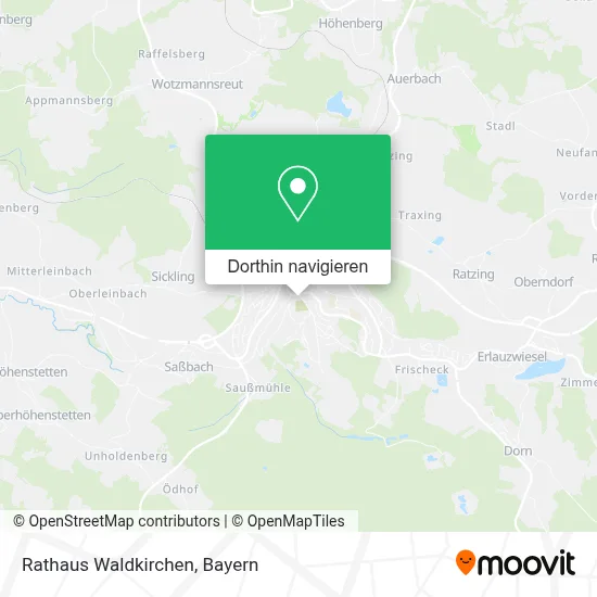 Rathaus Waldkirchen Karte