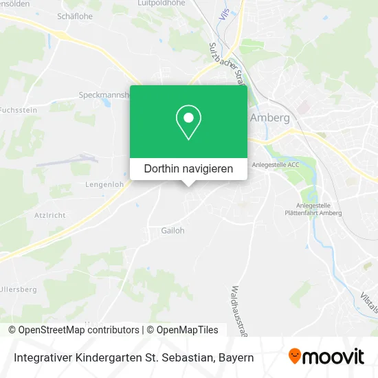 Integrativer Kindergarten St. Sebastian Karte