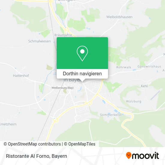 Ristorante Al Forno Karte