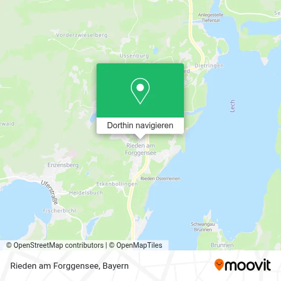 Rieden am Forggensee Karte