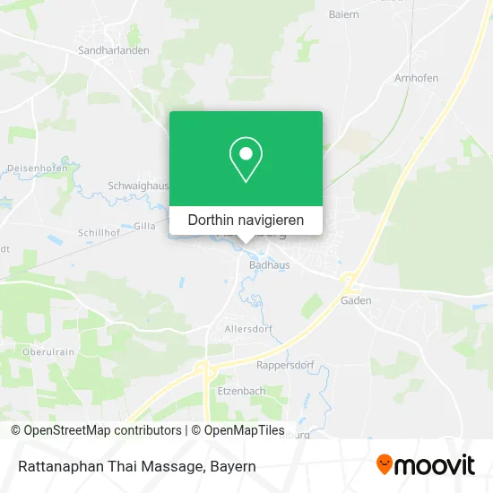 Rattanaphan Thai Massage Karte