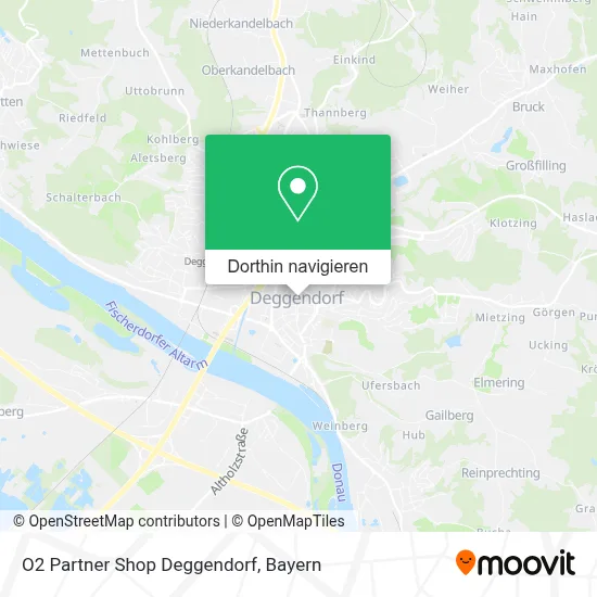 O2 Partner Shop Deggendorf Karte
