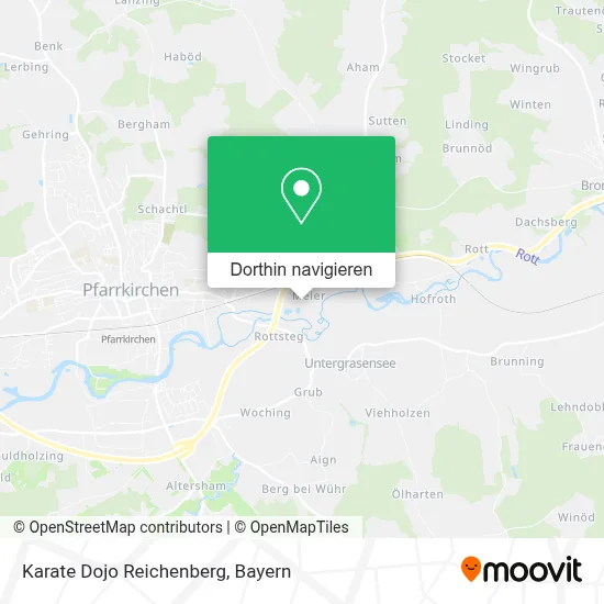 Karate Dojo Reichenberg Karte