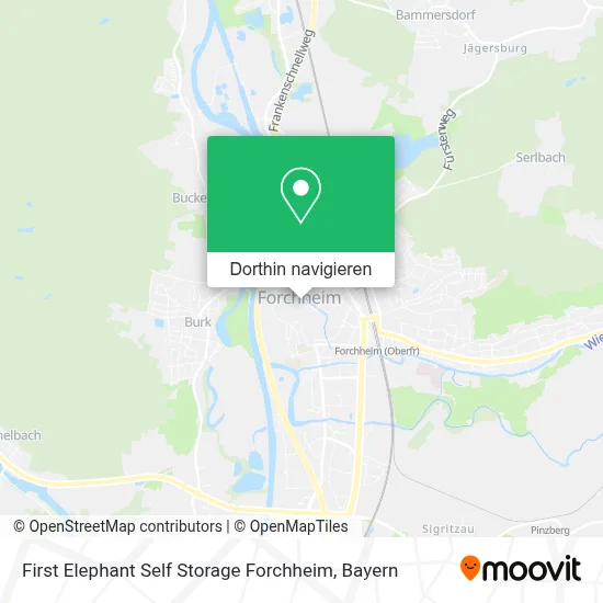 First Elephant Self Storage Forchheim Karte