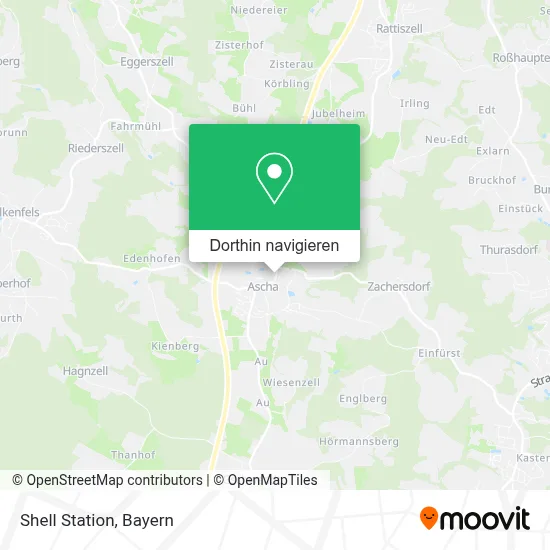 Shell Station Karte