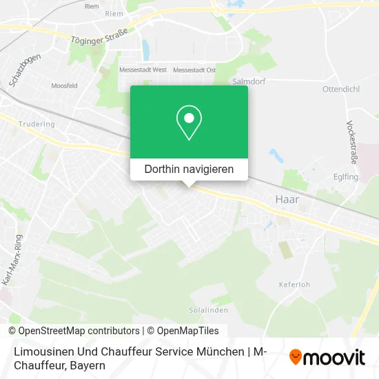 Limousinen Und Chauffeur Service München | M-Chauffeur Karte
