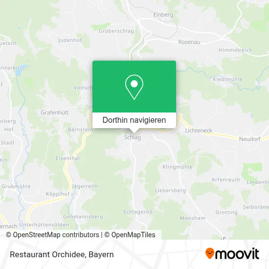 Restaurant Orchidee Karte