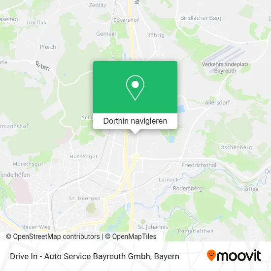 Drive In - Auto Service Bayreuth Gmbh Karte