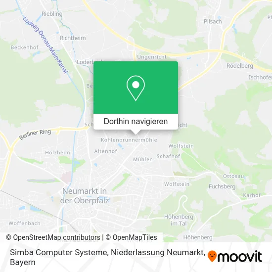 Simba Computer Systeme, Niederlassung Neumarkt Karte
