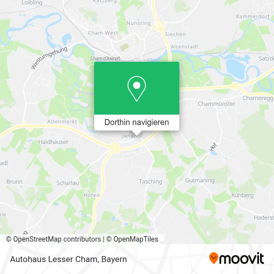 Autohaus Lesser Cham Karte