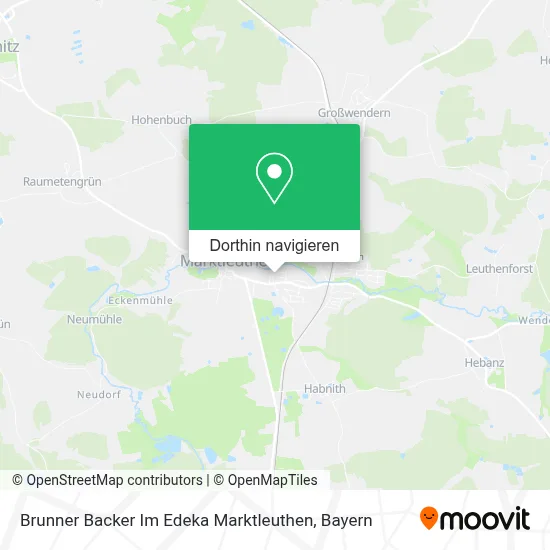 Brunner Backer Im Edeka Marktleuthen Karte
