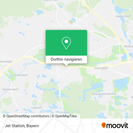 Jet Station Karte