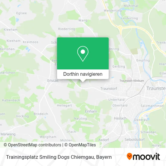Trainingsplatz Smiling Dogs Chiemgau Karte