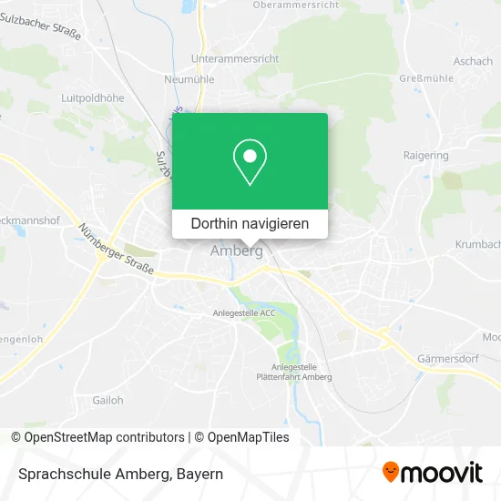 Sprachschule Amberg Karte