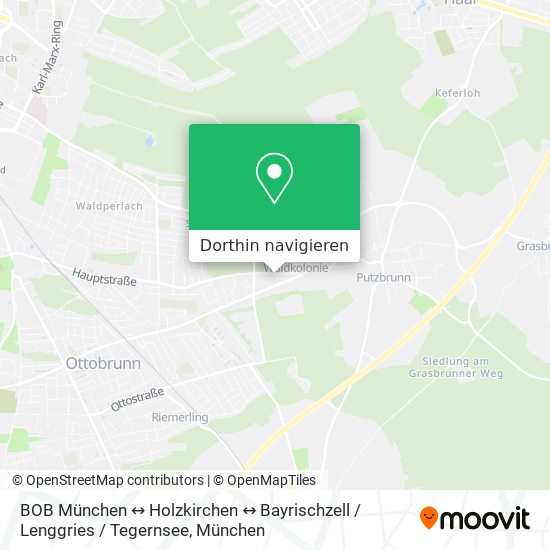 BOB München ↔︎ Holzkirchen ↔︎ Bayrischzell / Lenggries / Tegernsee Karte