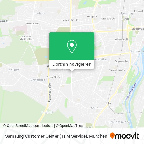 Samsung Customer Center (TFM Service) Karte