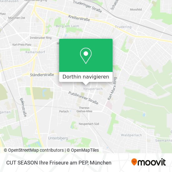 CUT SEASON Ihre Friseure am PEP Karte