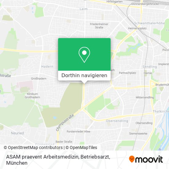ASAM praevent Arbeitsmedizin, Betriebsarzt Karte