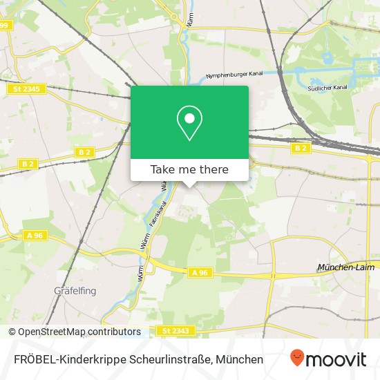 FRÖBEL-Kinderkrippe Scheurlinstraße Karte