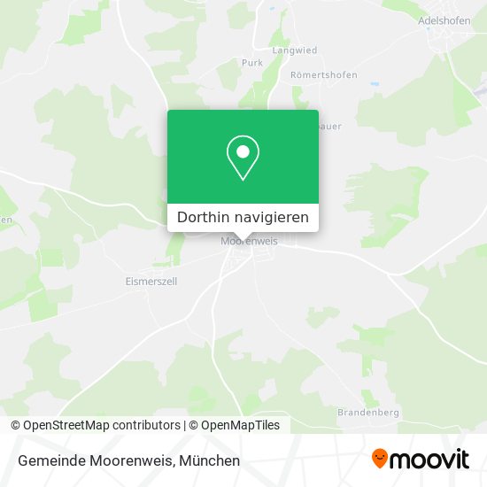 Gemeinde Moorenweis Karte