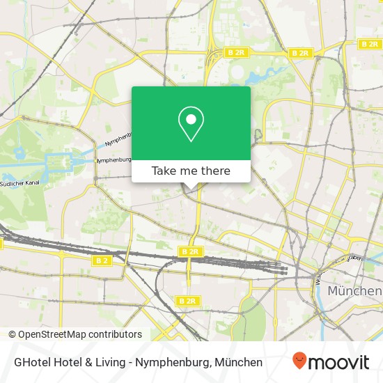 GHotel Hotel & Living - Nymphenburg Karte