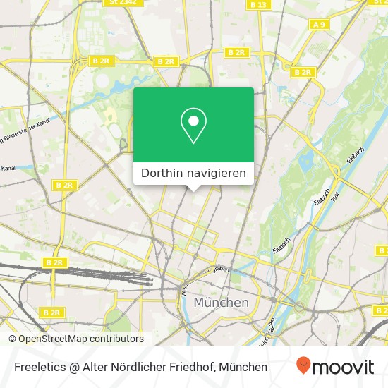 Freeletics @ Alter Nördlicher Friedhof Karte