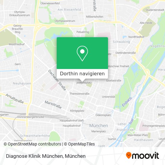 Diagnose Klinik München Karte