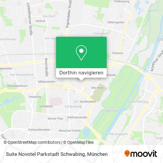 Suite Novotel Parkstadt Schwabing Karte