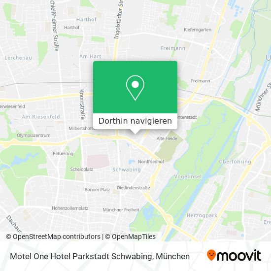 Motel One Hotel Parkstadt Schwabing Karte