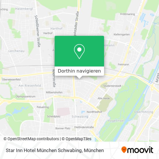 Star Inn Hotel München Schwabing Karte