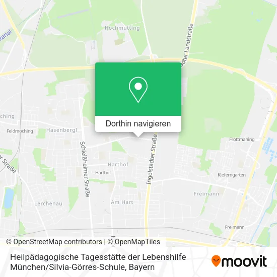 Heilpädagogische Tagesstätte der Lebenshilfe München / Silvia-Görres-Schule Karte