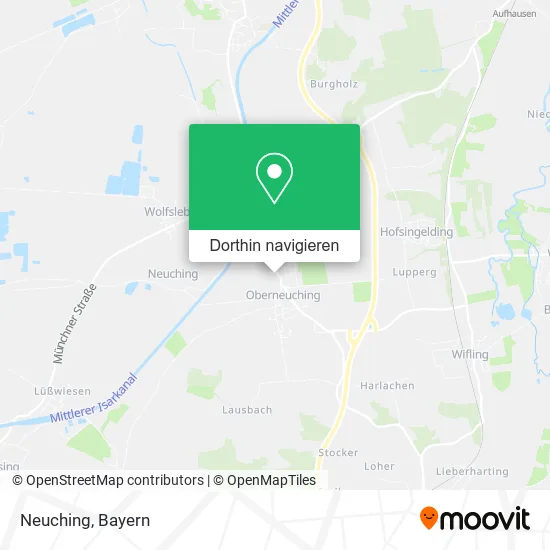 Neuching Karte