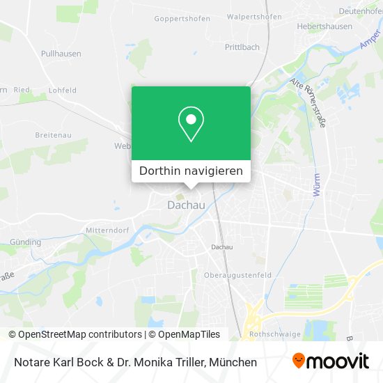 Notare Karl Bock & Dr. Monika Triller Karte