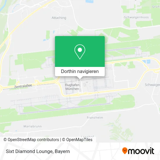 Sixt Diamond Lounge Karte