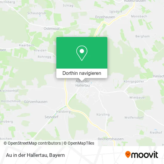 Au in der Hallertau Karte