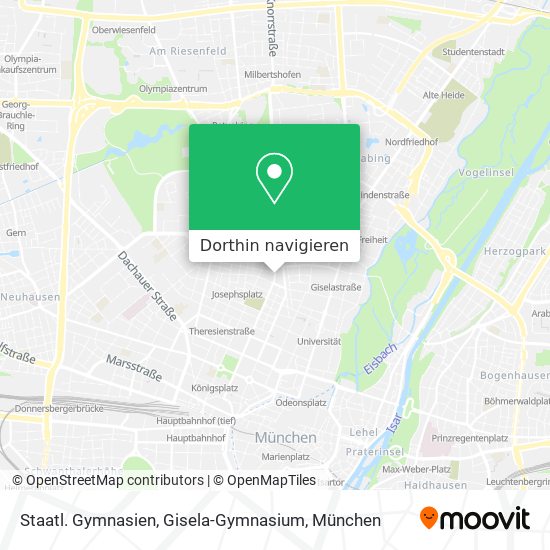 Staatl. Gymnasien, Gisela-Gymnasium Karte