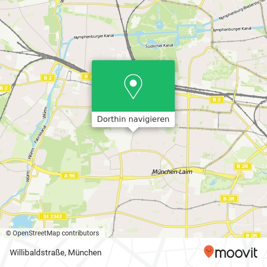 Willibaldstraße Karte