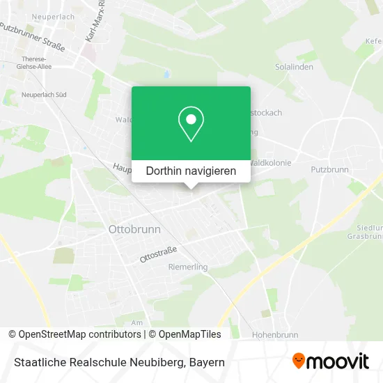 Staatliche Realschule Neubiberg Karte