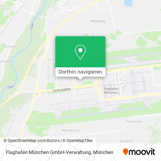 Flughafen München GmbH-Verwaltung Karte