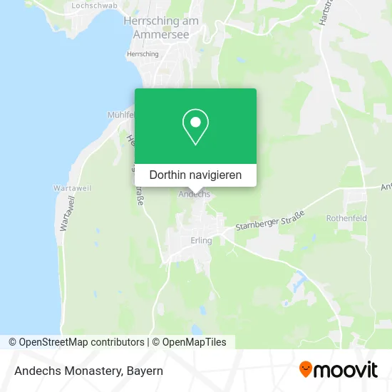 Andechs Monastery Karte