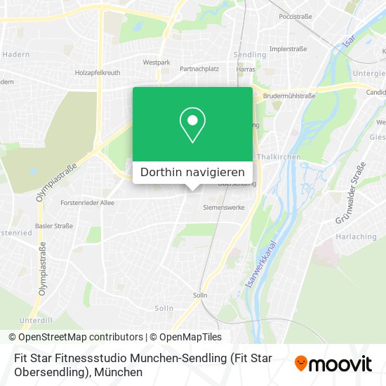 Fit Star Fitnessstudio Munchen-Sendling (Fit Star Obersendling) Karte