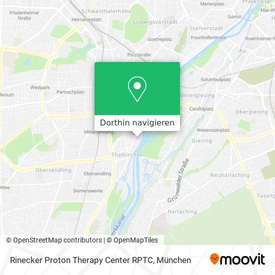 Rinecker Proton Therapy Center RPTC Karte