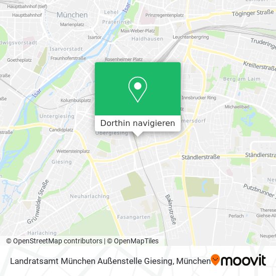 Landratsamt München Außenstelle Giesing Karte
