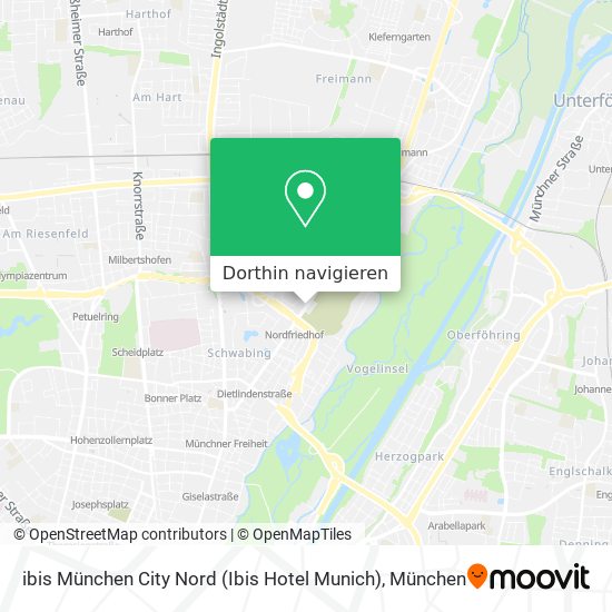 ibis München City Nord (Ibis Hotel Munich) Karte